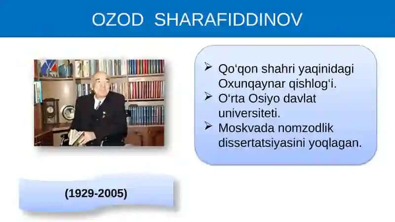 Ozod Sharafiddinov 2
