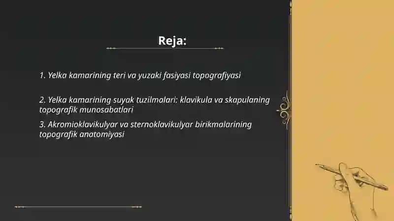 Qo'lning topografik anatomiyasi 2