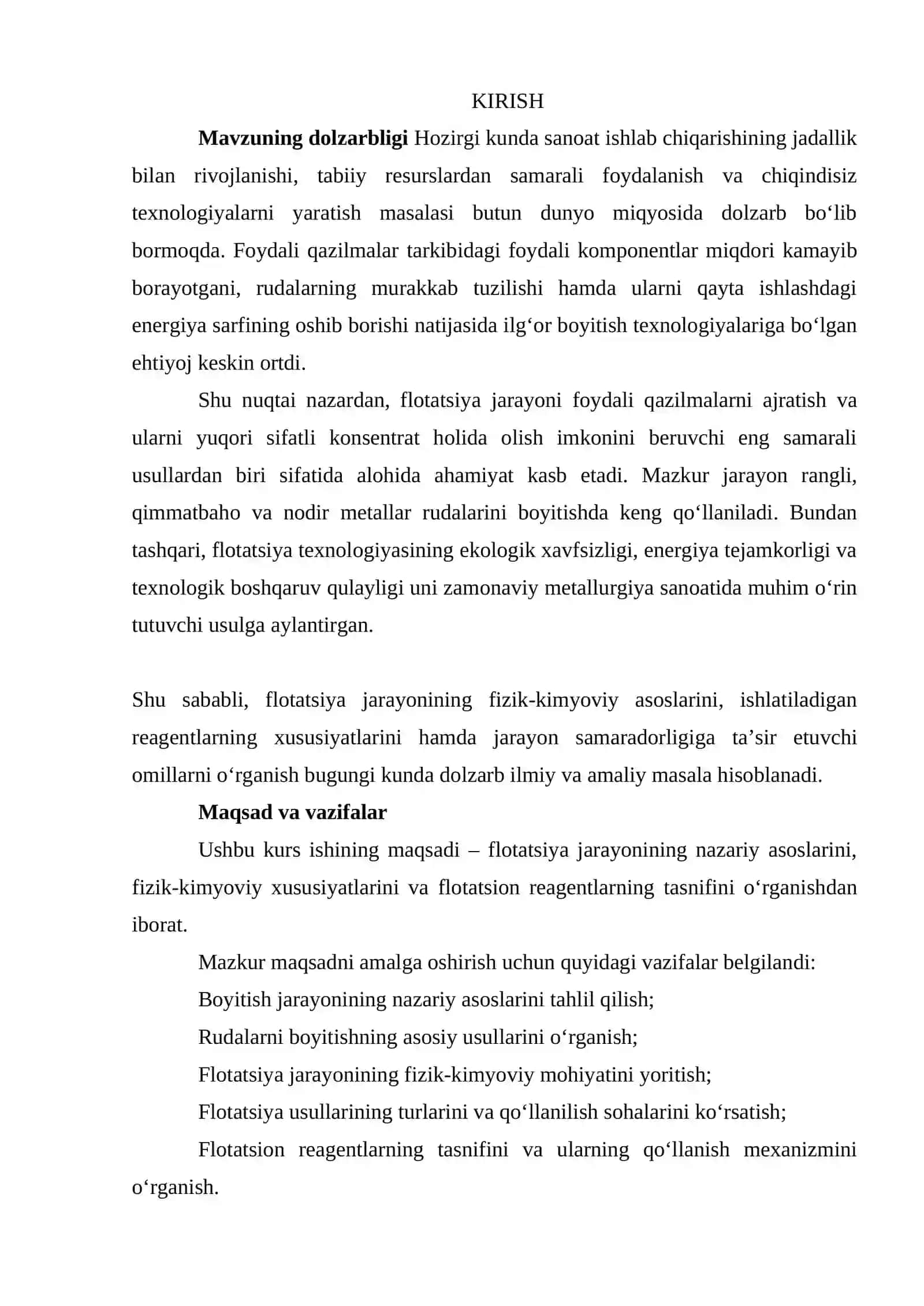 Flotatsiya Boyitish Jarayoni Nazariyasi 2