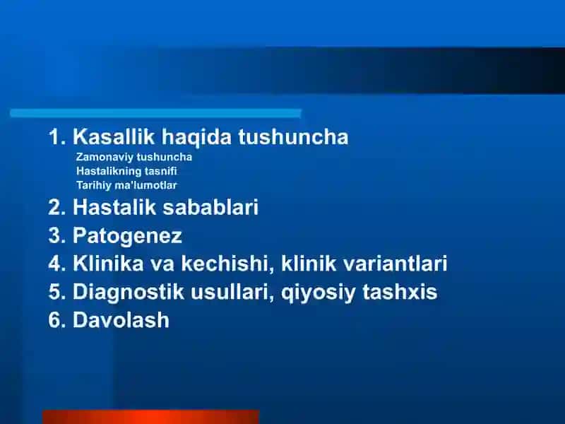 qandli Diabet: etiopatogenez, Klinika va davosi 2