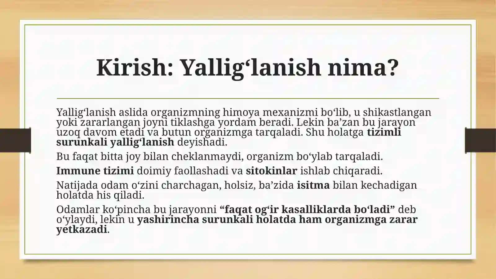 Immun tizimi, yallig'lanish, COVID-19 2