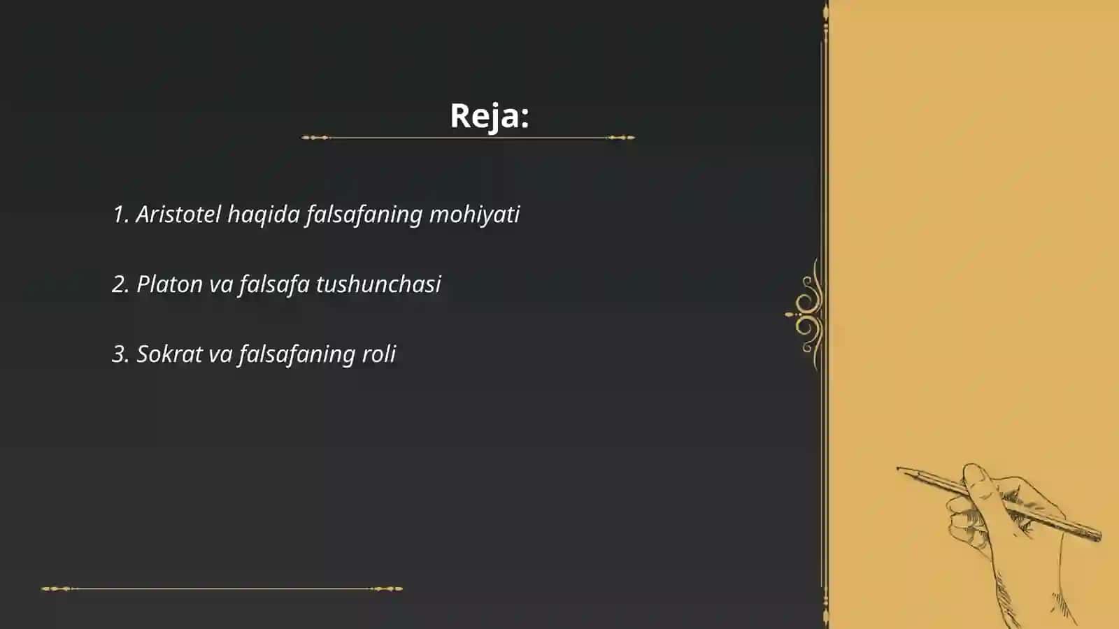 Aristotel haqida falsafaning mohiyati 2
