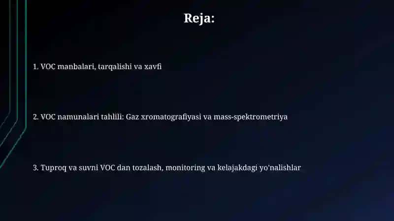 VOC manbalari, tarqalishi va xavfi 2