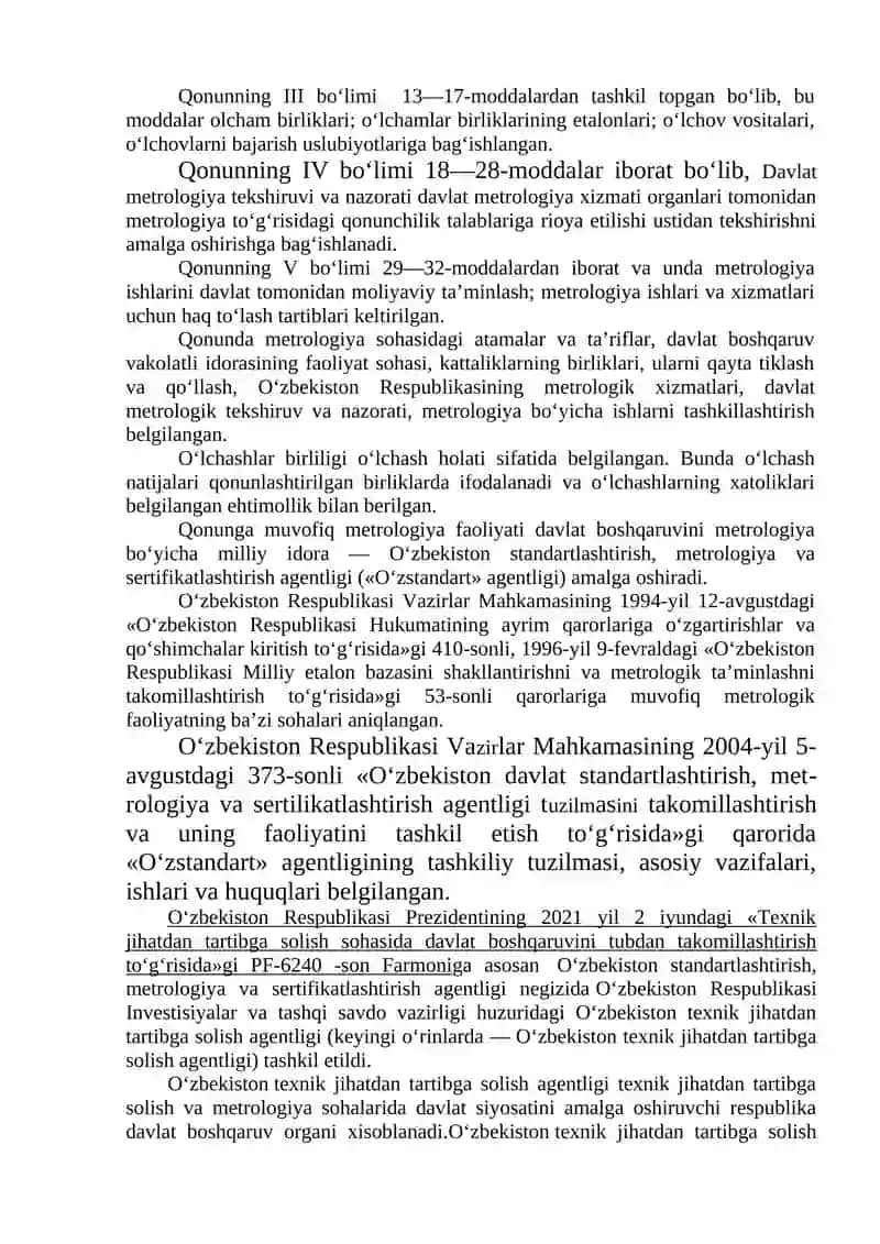 Metrologiya to‘g‘risida 2
