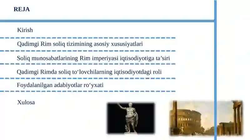 Qadimgi Rim Imperiyasida soliq munosobatlari 2