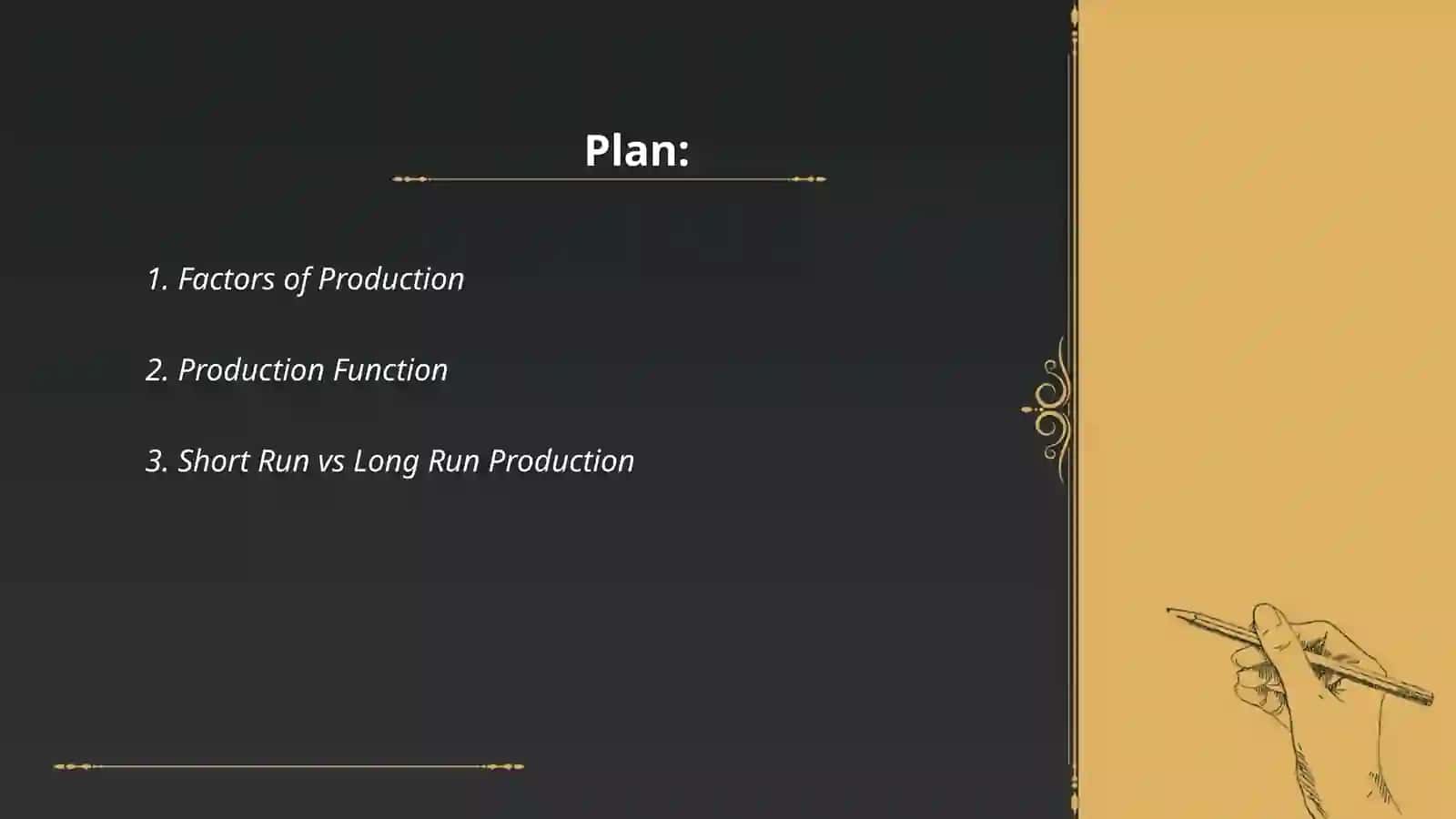 Factors of Production 2