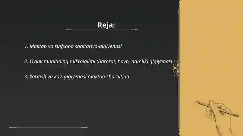 Talim tarbiya gigiyenasi 2