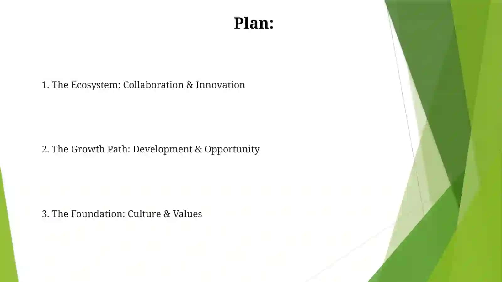 Growth and Development Plan 2