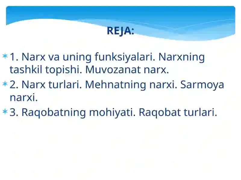 Raqobat va narxlarning shakllanishi 2