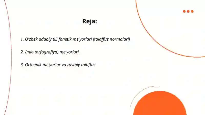 Ozbek adabiy tili me'yorlari 2