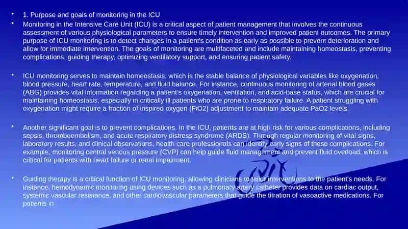 Monitoring devices in ICU 2