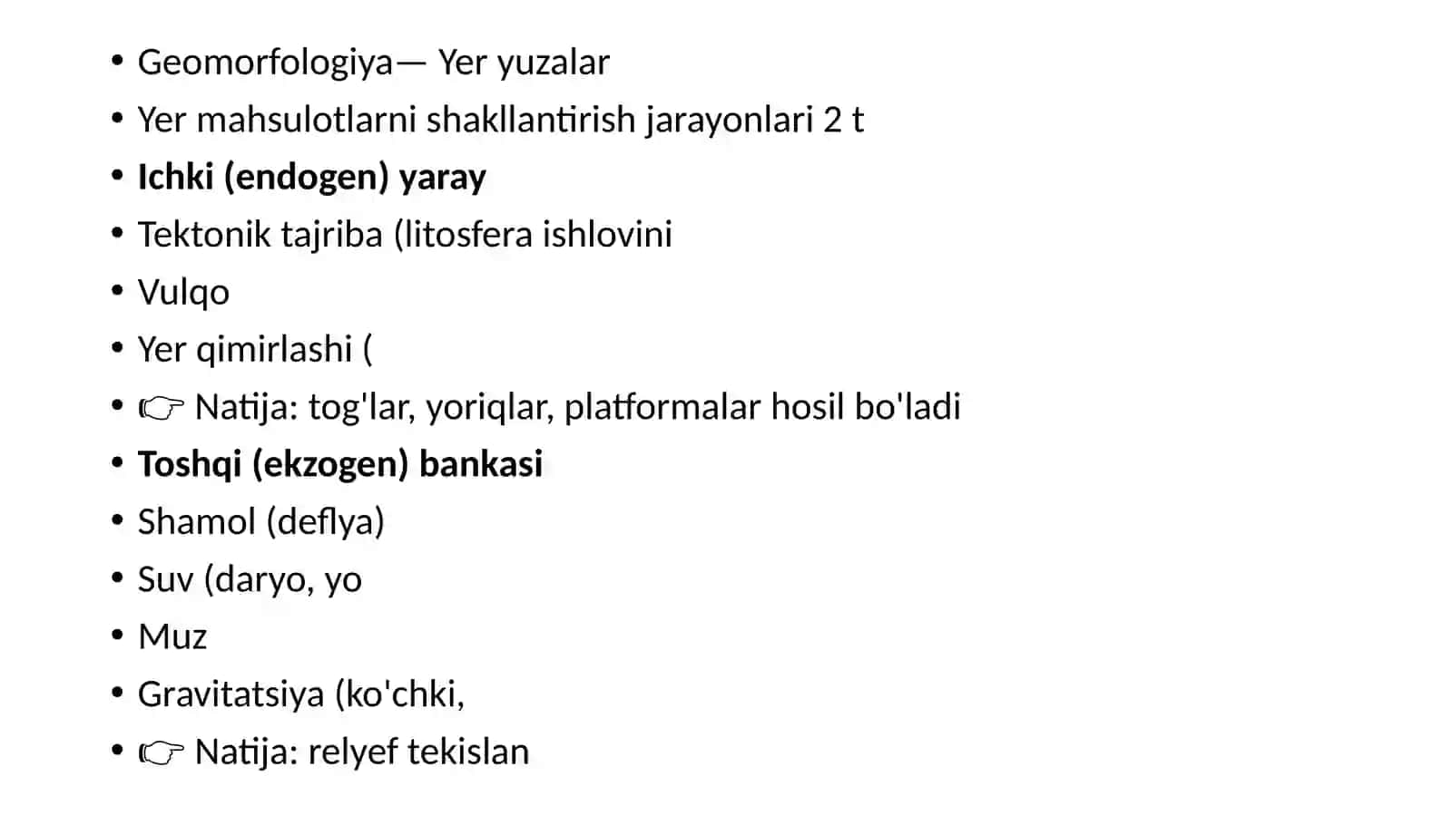 Geomorfologiya— Yeryuzalar 2
