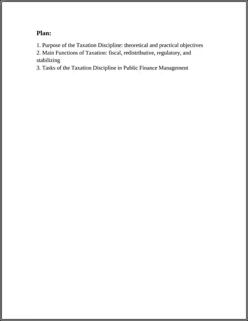 Taxation Discipline 2