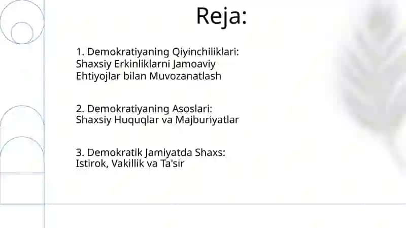 Demokratiya va shaxs 2