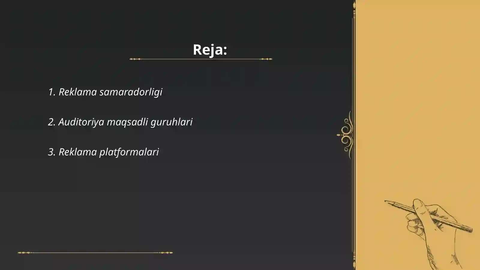 Reklama samaradorligi 2