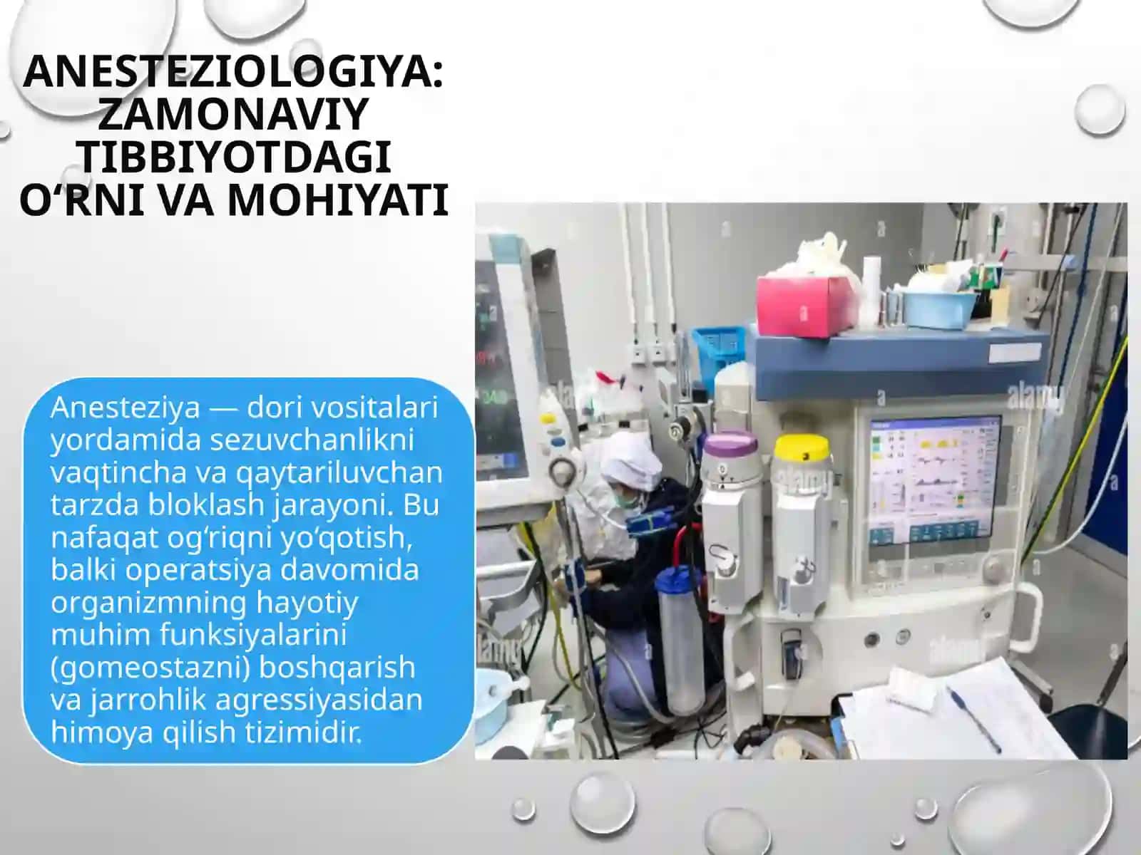 tibbiyot kasbiga kirish og'riqsizlantirish 2