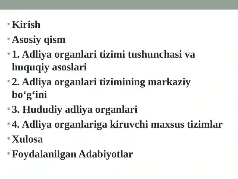 ADLIYA ORGANLARINING TIZIMI 2