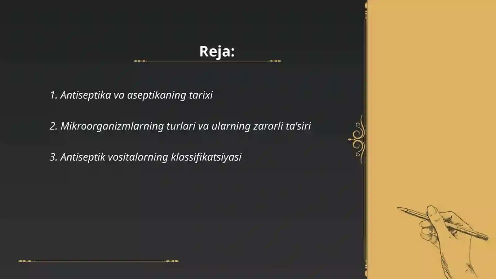 Antiseptika va aseptika asoslari 2