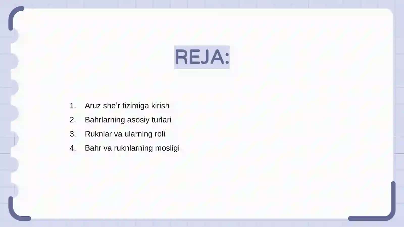 Aruz sheʼr tizimi 2