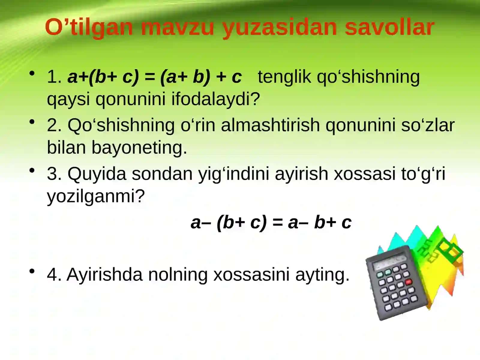 Tenglamalar 2