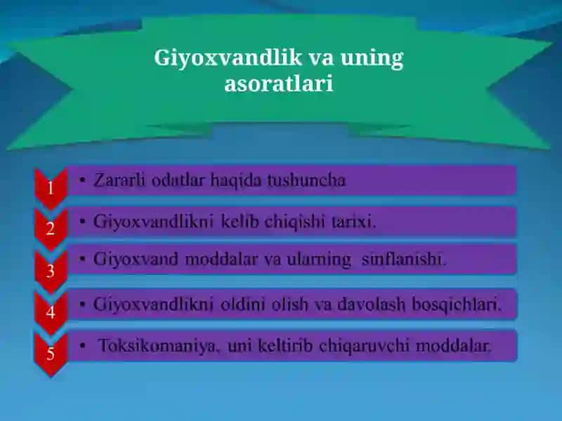 Giyoxvandlik va uning asoratlari 2