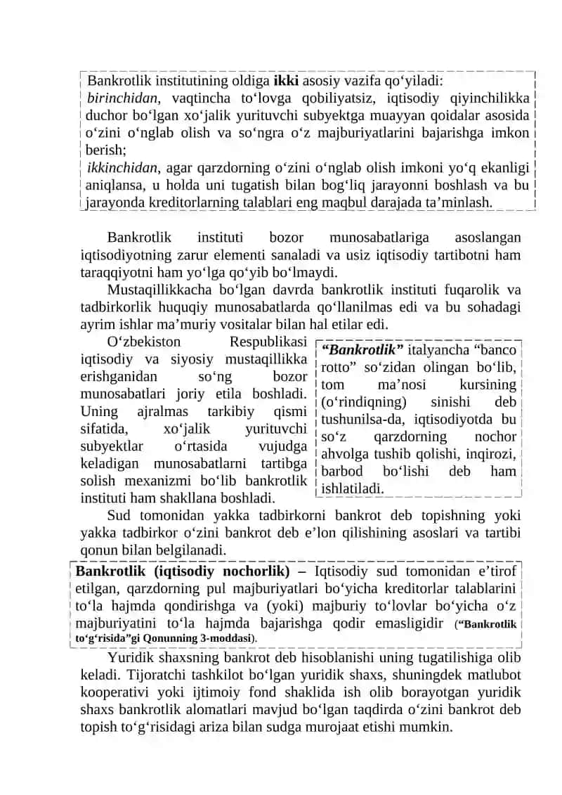 Bankrotlik instituti 2