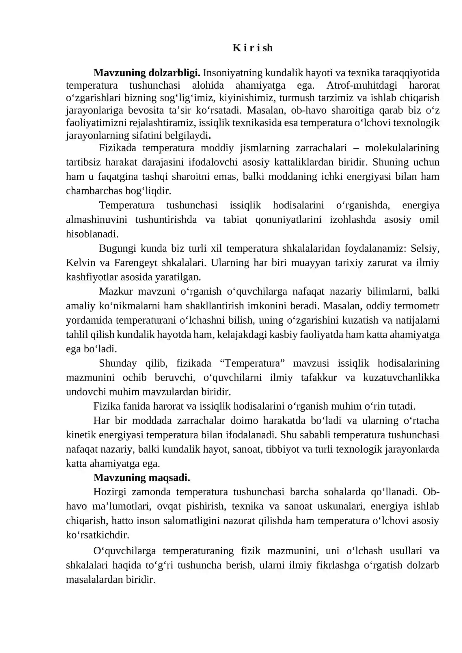 Temperatura mavzusida mikrodars ishlanma 2