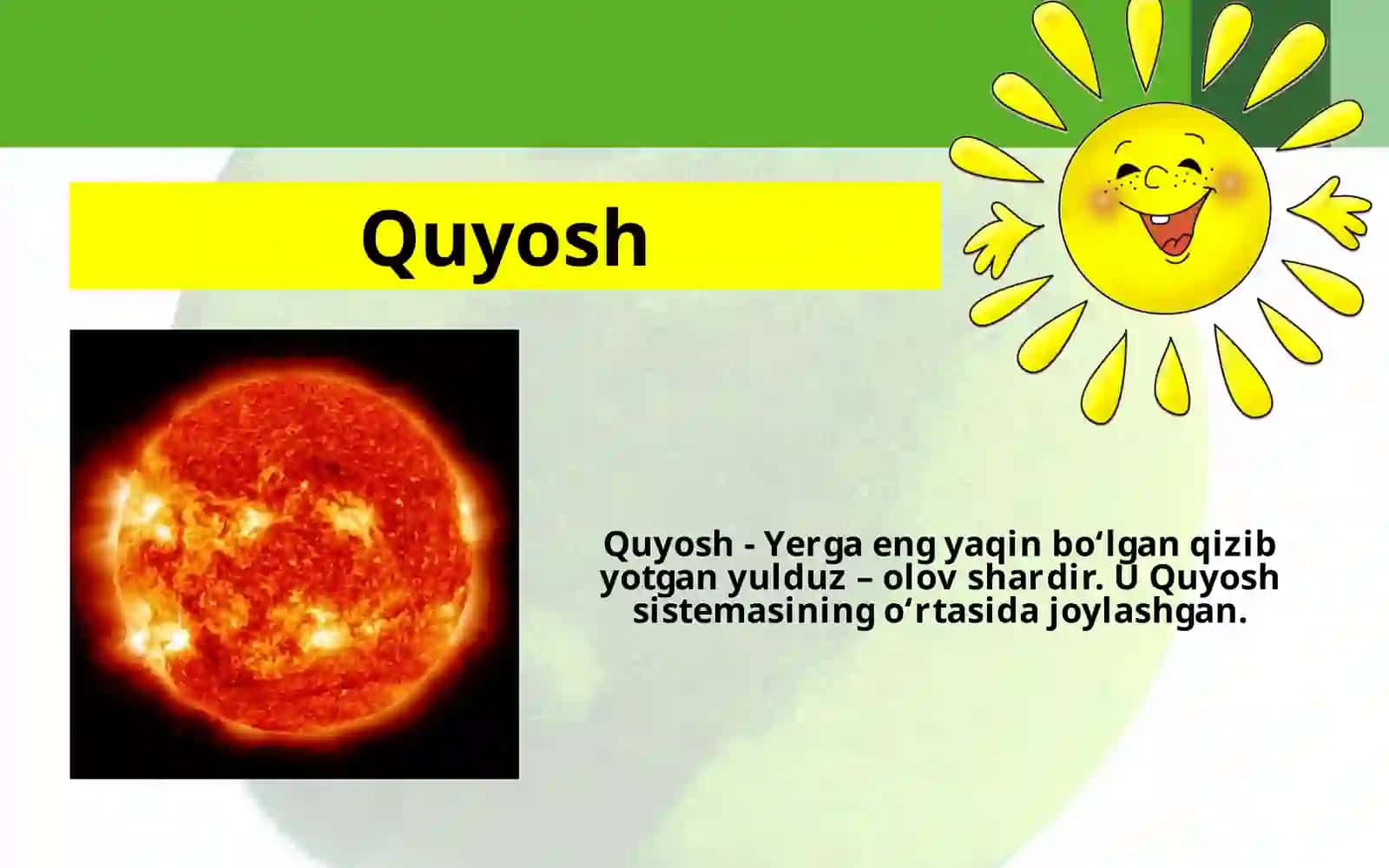 Quyosh, Oy va yulduzlar 2