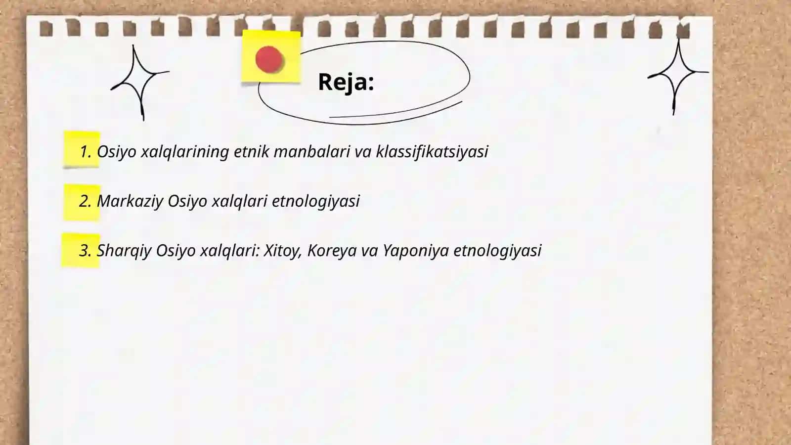 Osiyo xalqlari etnologiyasi 2