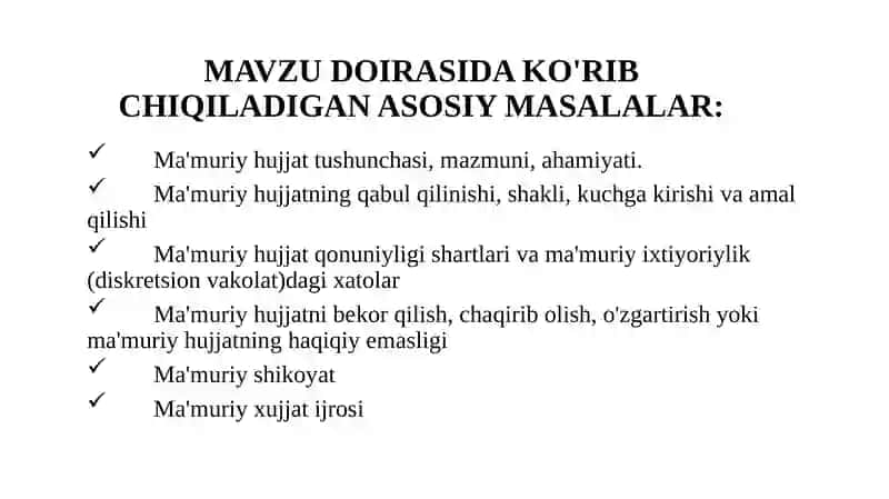 MA'MURIY HUJJAT 2