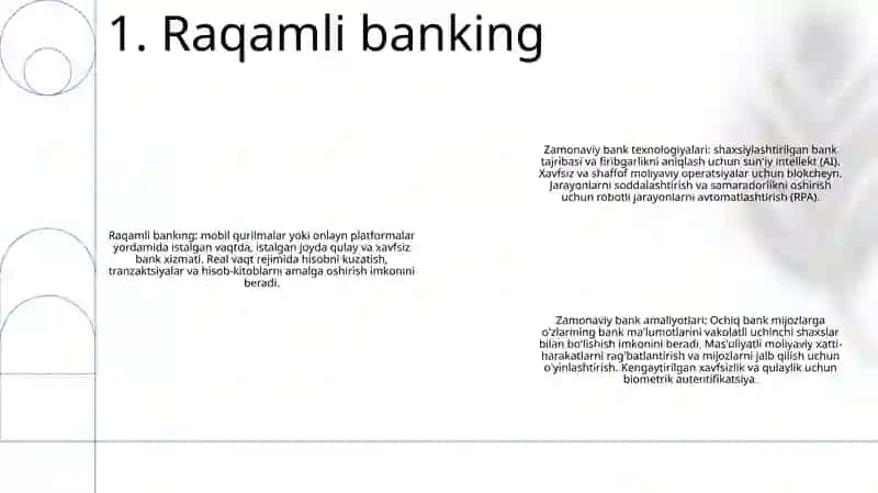 Zamonaviy Bank Texnologiyalari 2