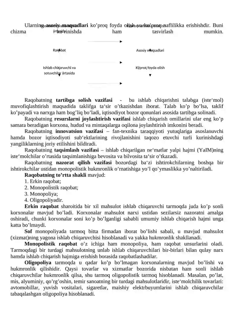 Narxning moxiyati va shakllanish xususiyatlari 2