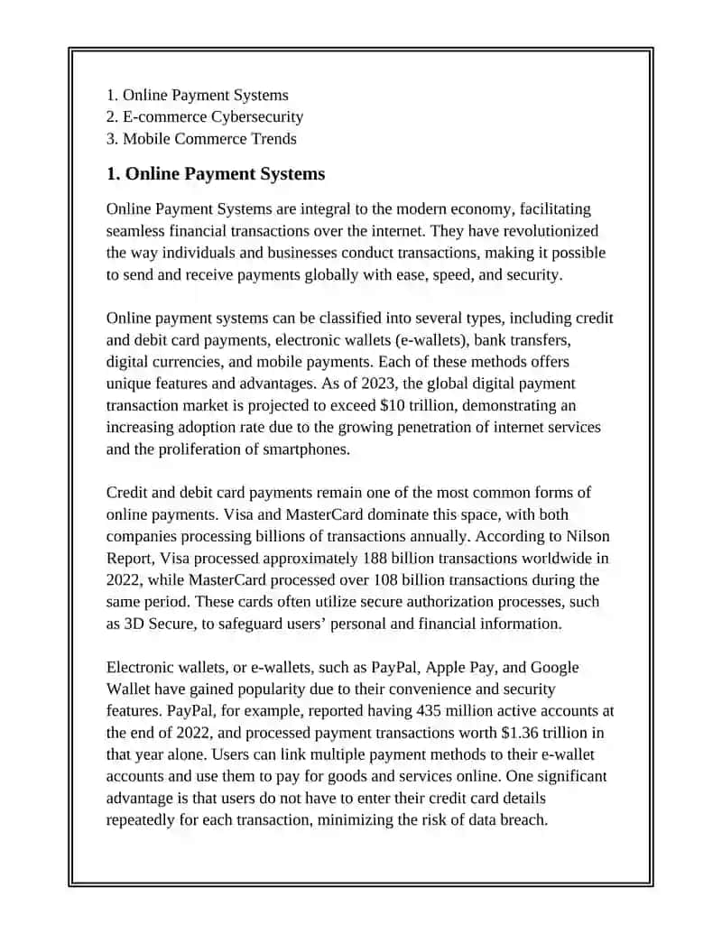 Self-study work on the topic "E-COMMERCE. E-COMMERCE COMPANIES" 2