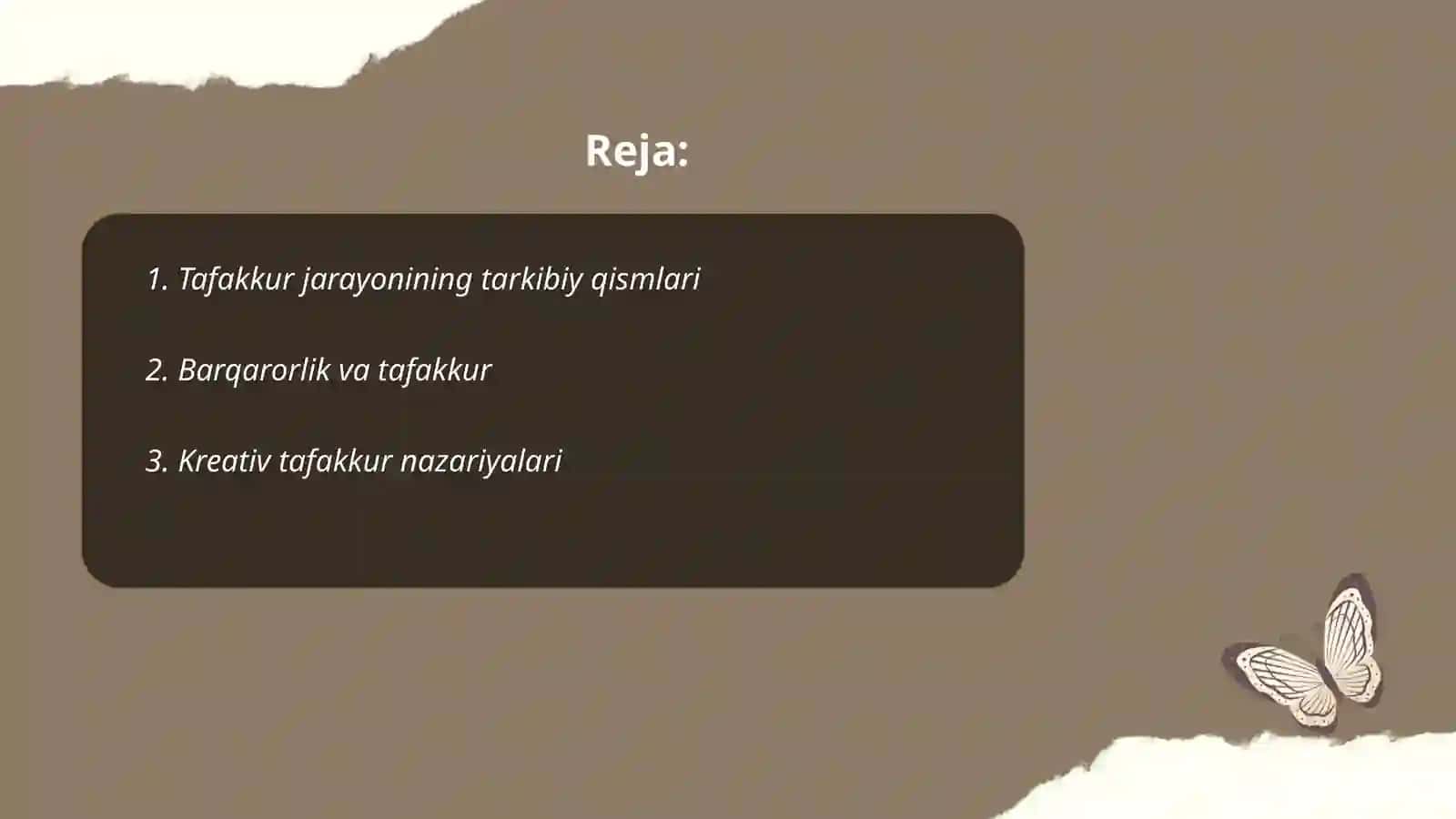 Tafakkur borasidagi psixologik nazariyalar 2
