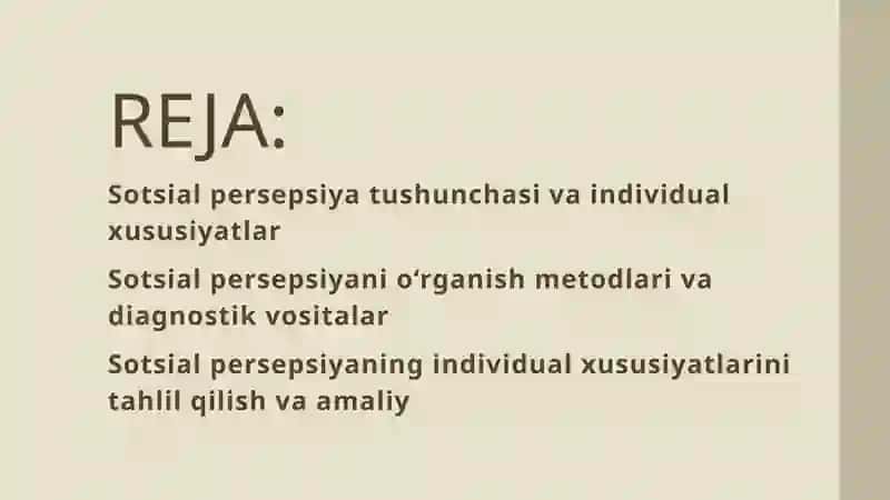 Sotsial persepsiyaning individual xususiyatlari diagnostikasi 2