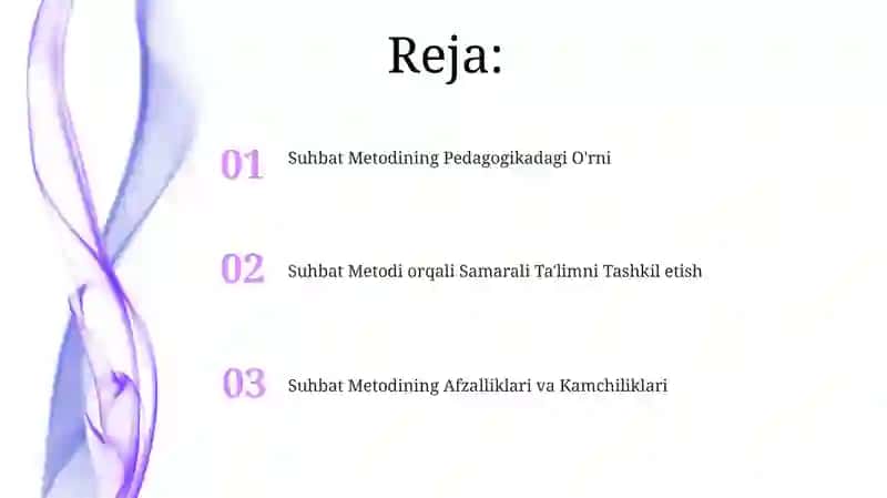 Suhbat Metodining Pedagogikadagi O'rni 2