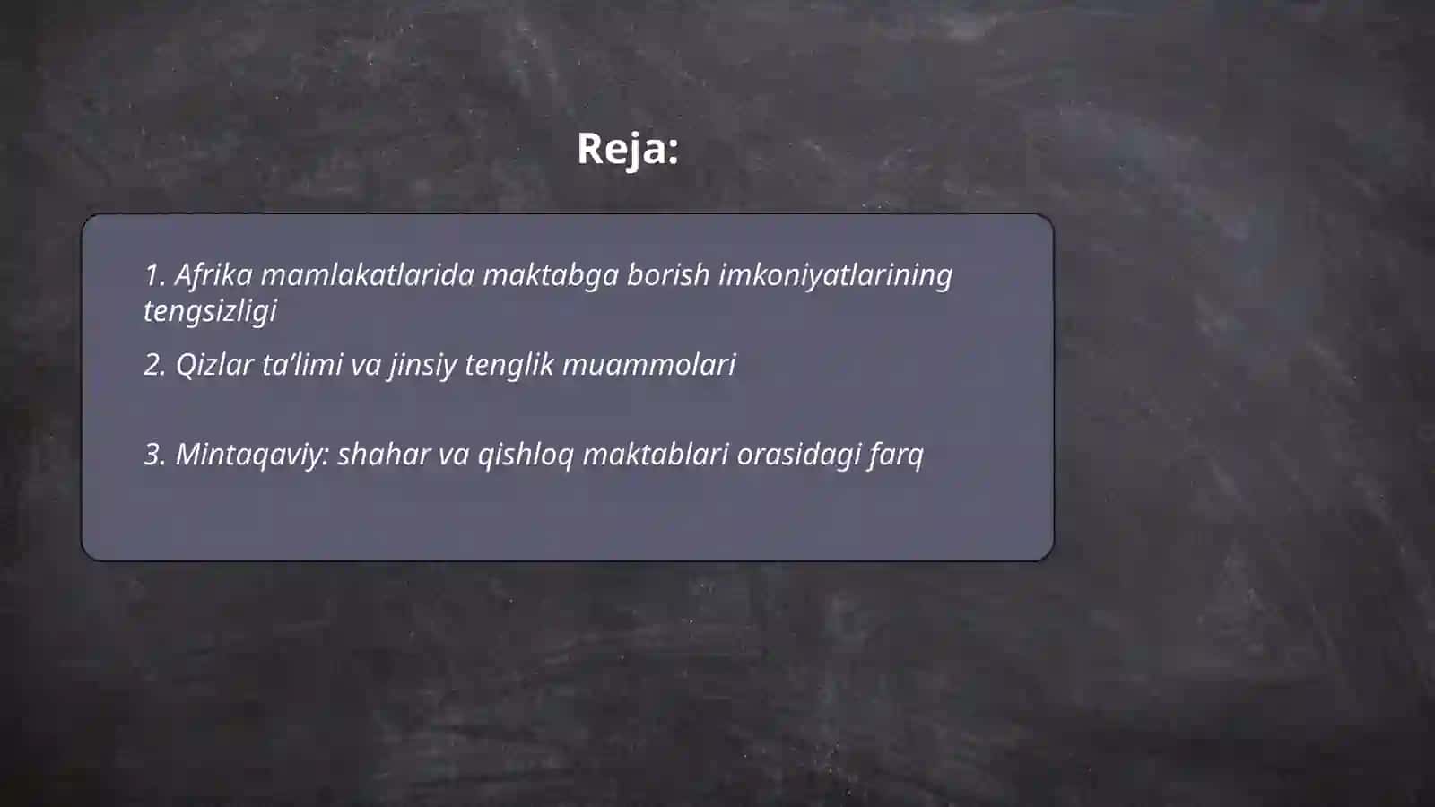 Afrika mamlakatlarida ta'lim muommolari va tarbiya jaronlari 2