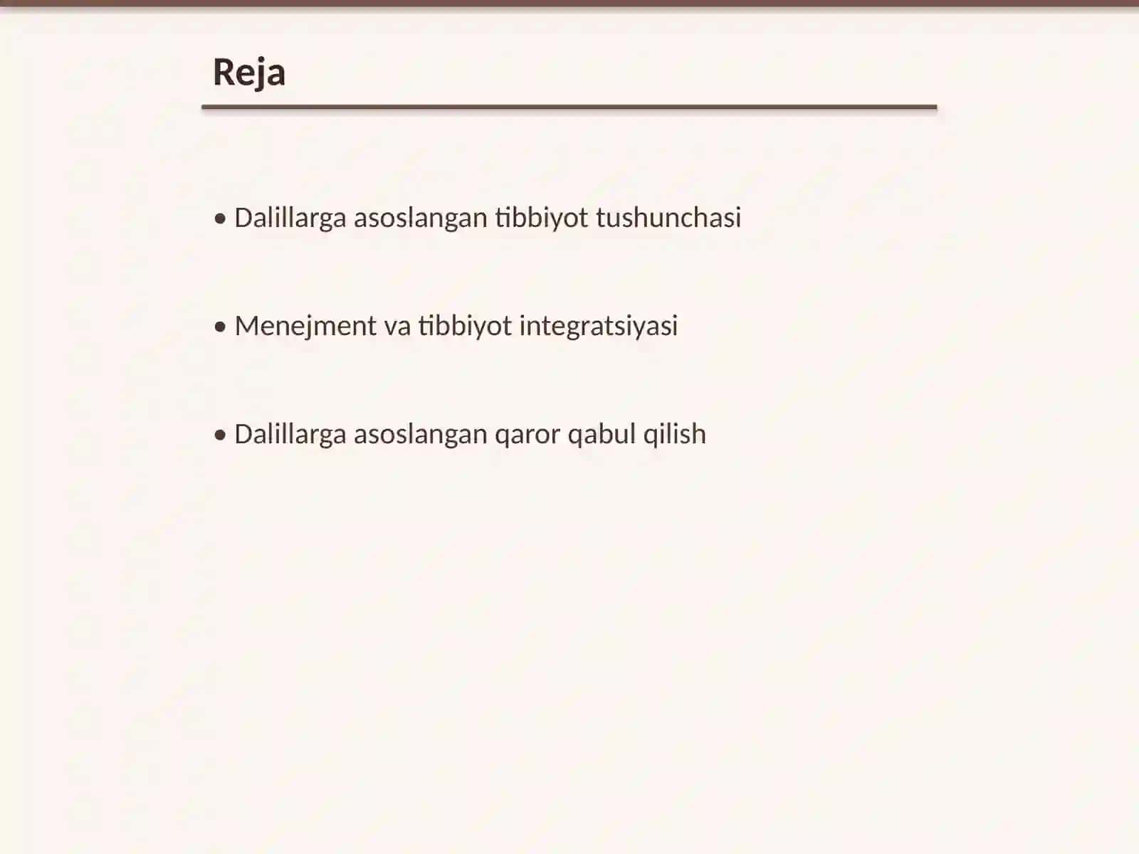 Dalillarga asoslangan tibbiyoting o'rni 2
