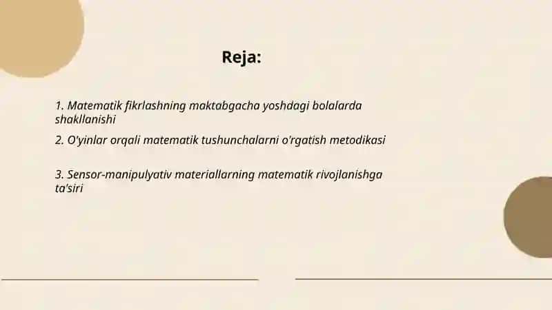 Matematik bilimlarning yoshlarda rivojlantirilishiga doir 2