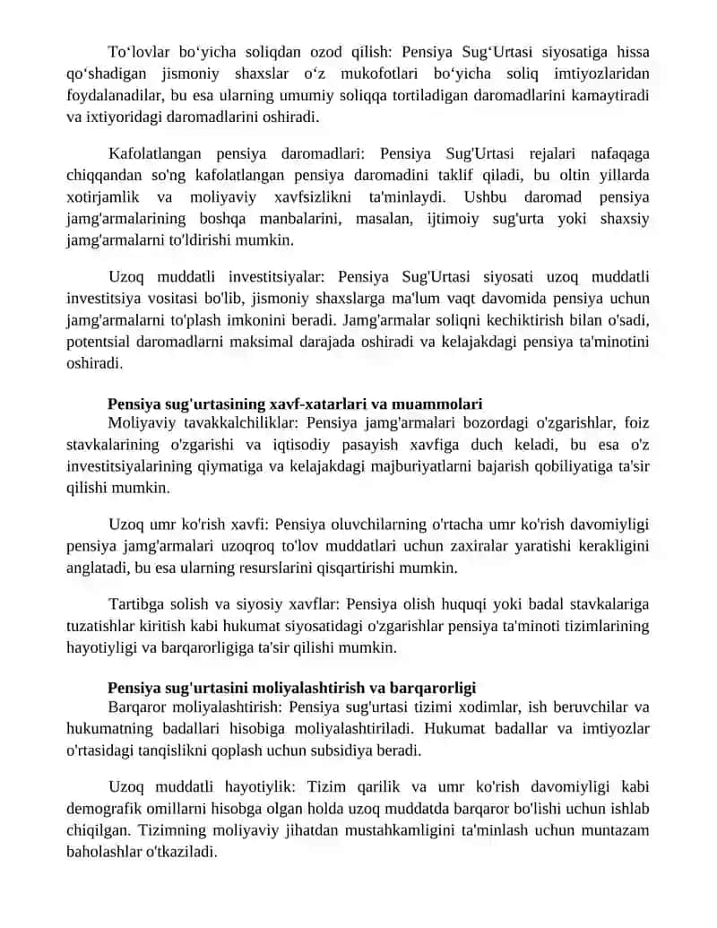 Pensiya Sug'Urtasi 2
