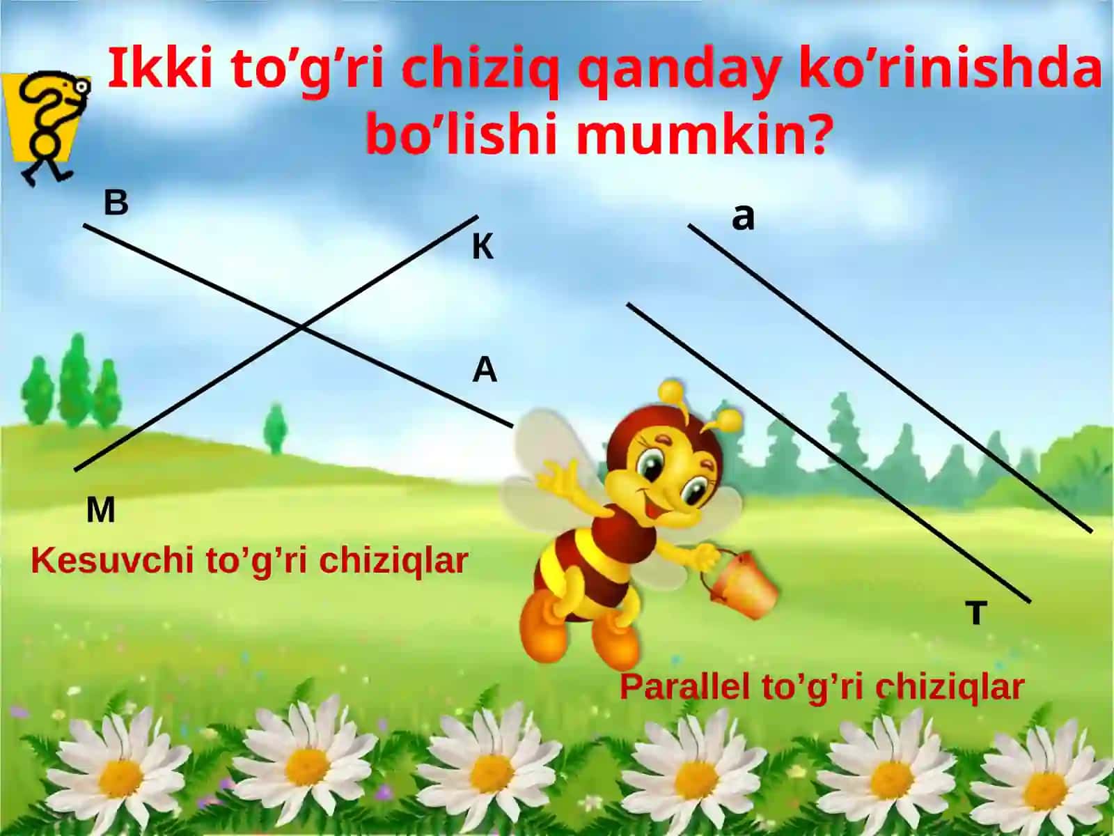 7-sinf Geometriya fanidan dars ishlanma. Parallel to'g'ri chiziqlar 2