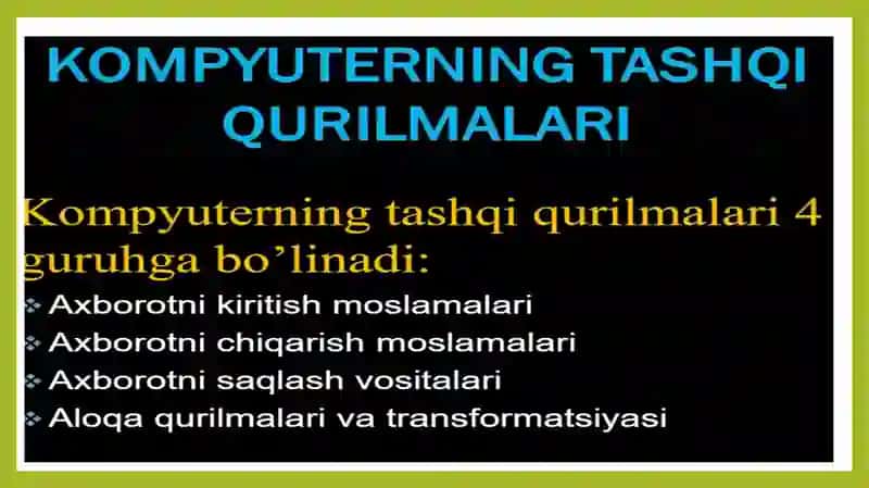 kompyuterga qo'shimcha yangi texnik qurilmalarni ulash 2