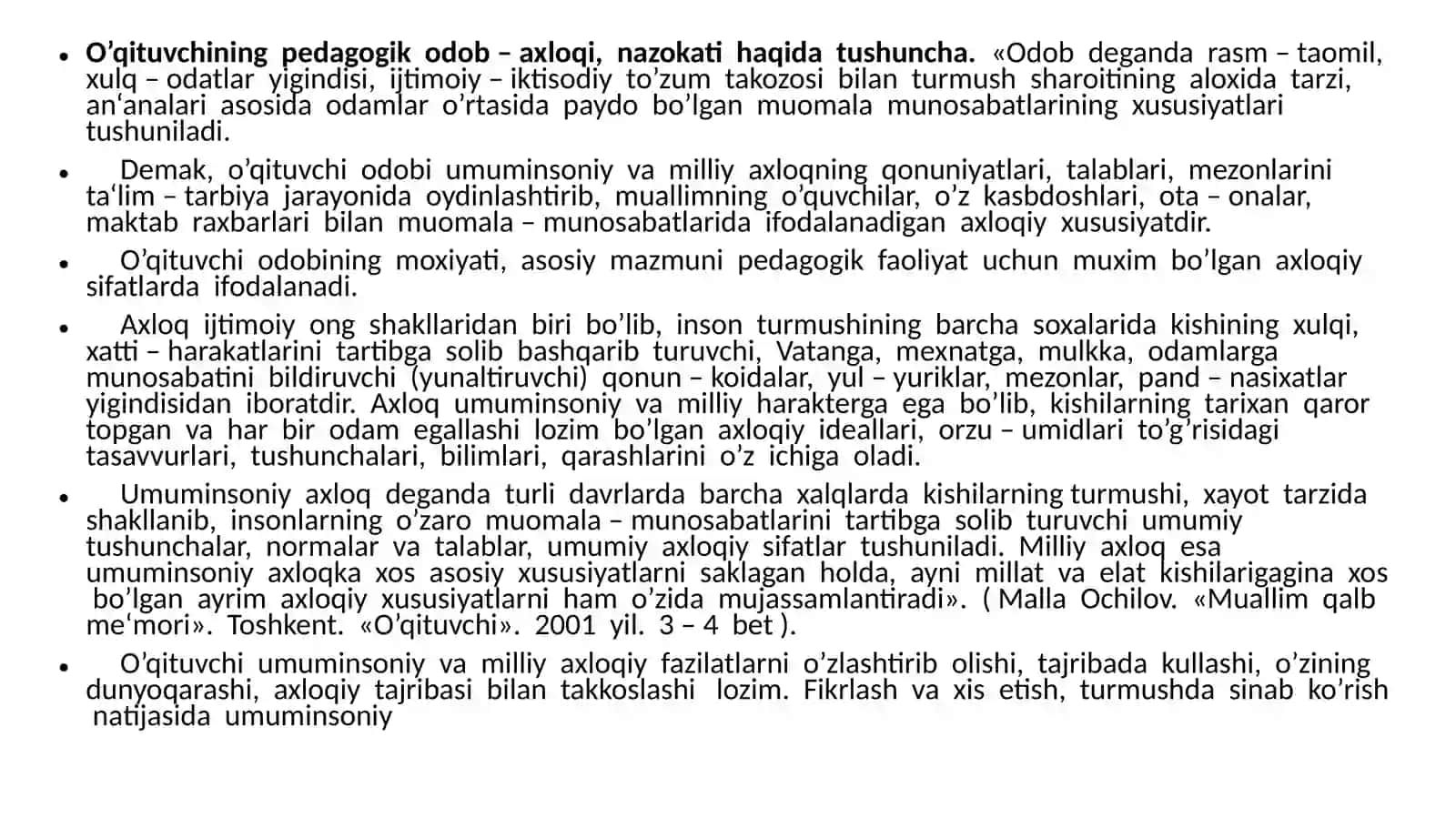 Pedagogik nazokat va odobaxloq 2