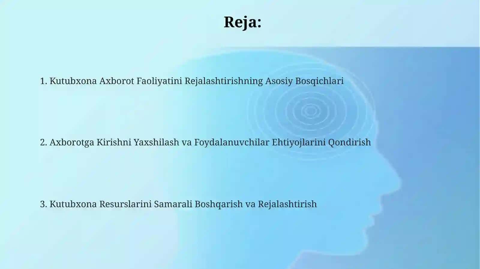 Kutubxona Axborot Faoliyatini Rejalashtirish 2