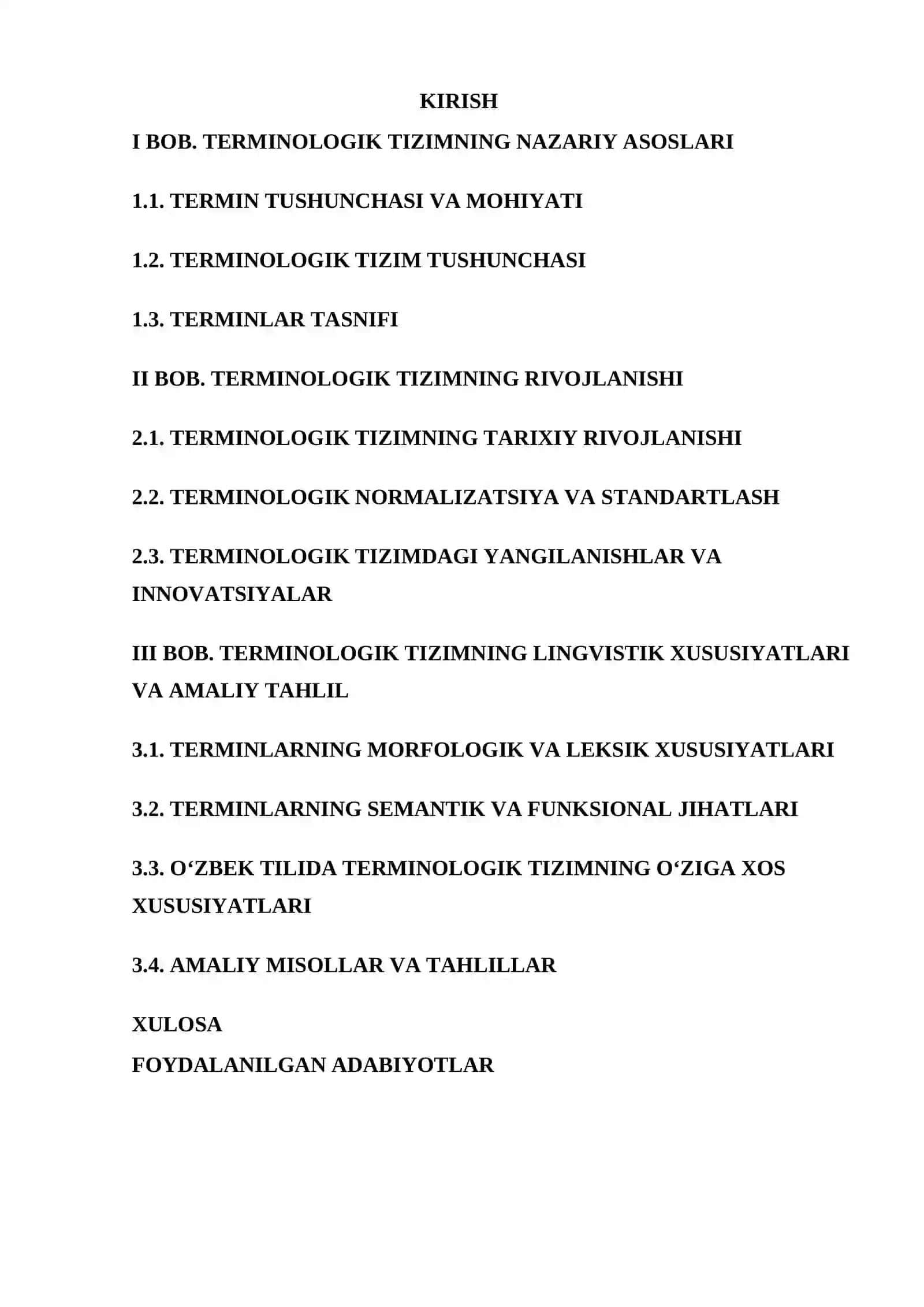 Terminologik tizim va uning rivojlanishi 2