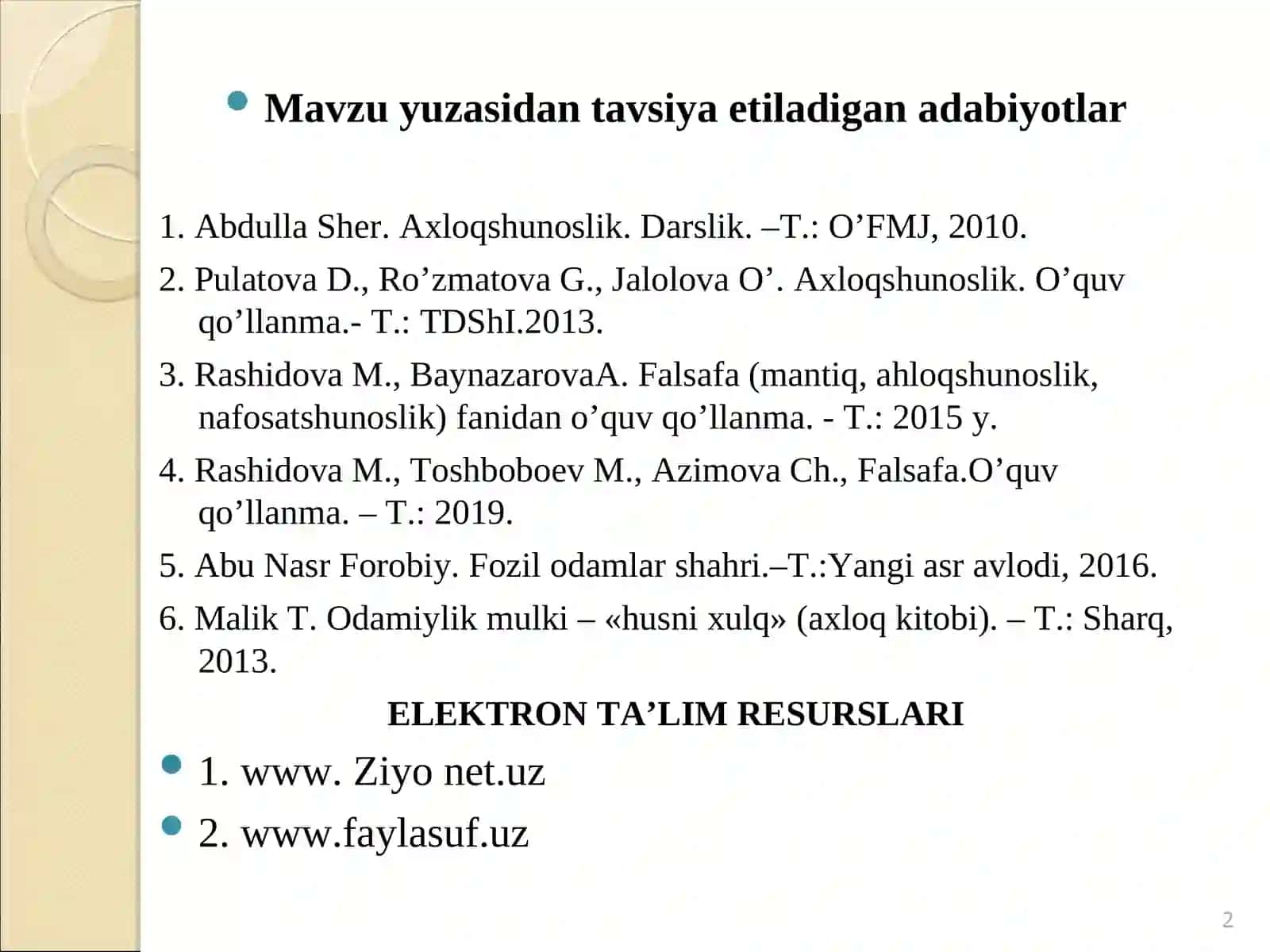 Etika fanining predmeti va jamiyathayotidagi ahamiyati 2