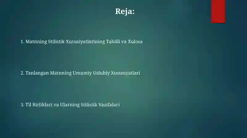 Tilning Ekspressiv Vositalari 2