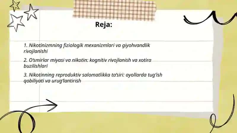 Nikotinizm va uning asoratlari 2
