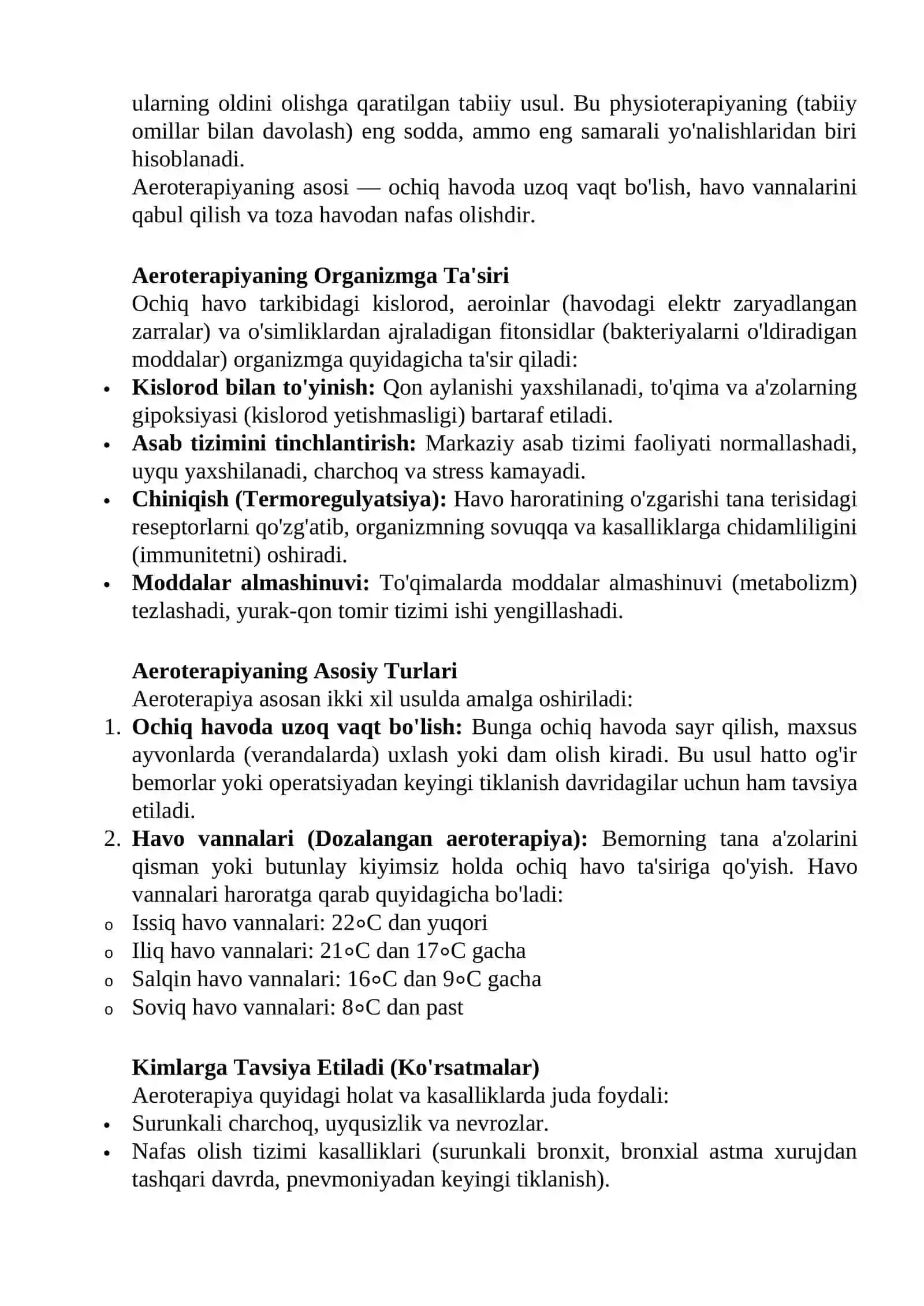 AEROTERAPIYA – HAVO BILAN DAVOLASH 2