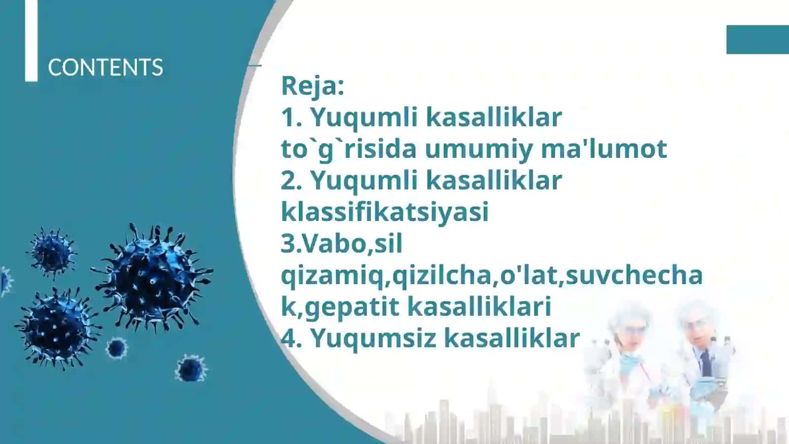 Yuqumli va yuqumsiz kasalliklar 2